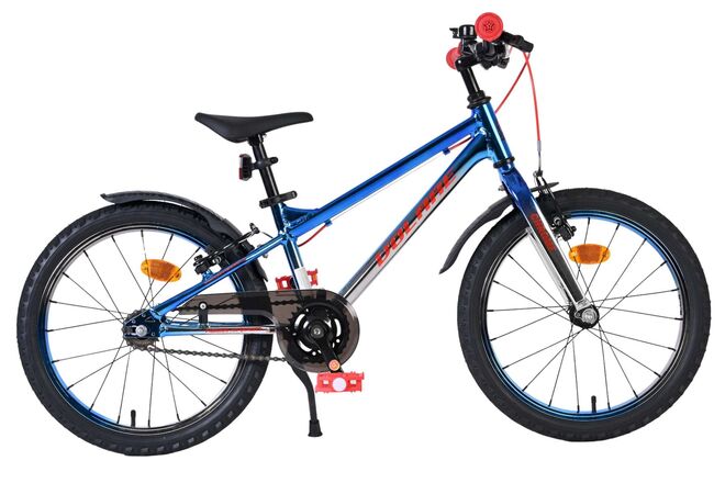 Volare Chrome Kinderfiets 18 inch Jongensfiets Blauw Twee Handremmen